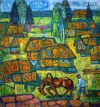 Весенние заботы - 2002г., 110*100, холст, масло